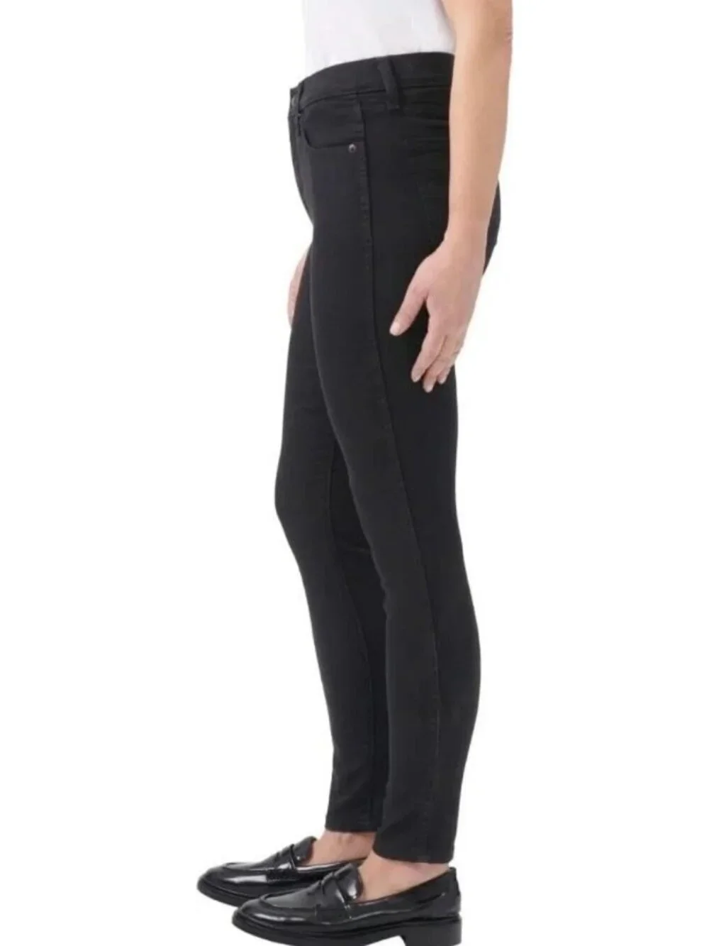 NWT Kirkland Signature Women's 10 Black High-Rise Skinny Jeans  B0886
